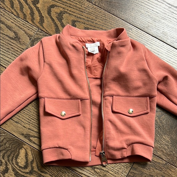 Chloe sequin logo Soft Pink Jacket with Zipper and Ribbed Cuffs 18 months baby - Picture 3 of 16